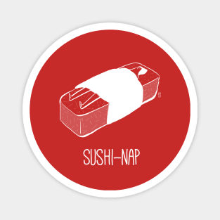 Sushi nap [white] Magnet